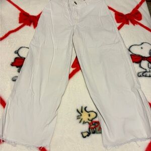 H&M Off-White Denim Pants